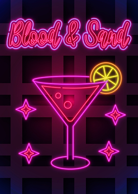 Blood and Sand Neon poster