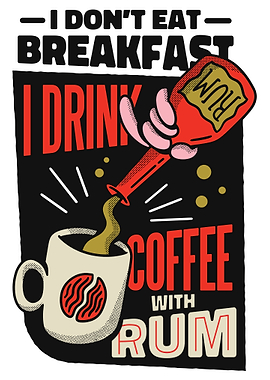 Breakfast Coffee with Rum