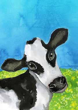 Cow in the meadow