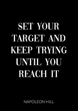 Napoleon Hill Quote Target