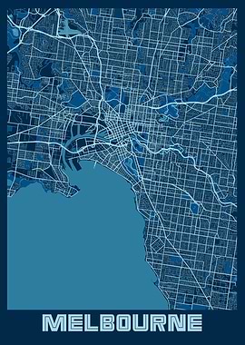 Melbourne Peace City Map
