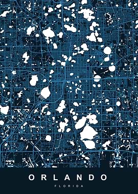 ORLANDO Art Map Florida