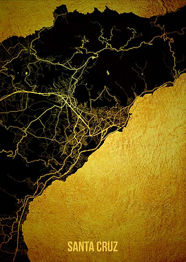 Santa Cruz gold map