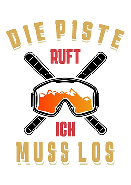 Lustiger Skifahrer Spruch