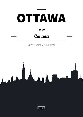 Ottawa skyline poster