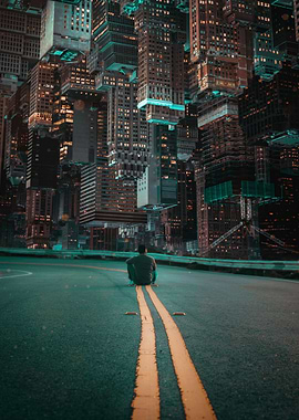 Inception Night Urban City