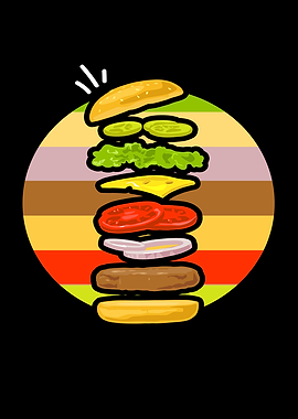 Burger Retro Fast Food