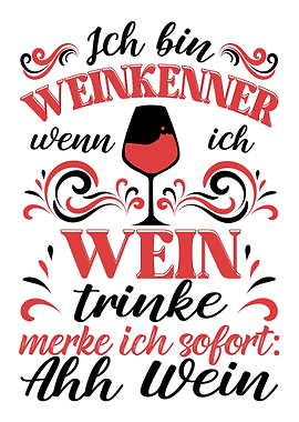 Lustiger Weinkenner Spruch