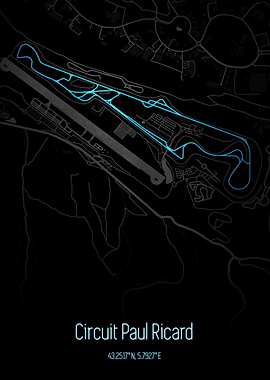 Circuit Paul Ricard Map