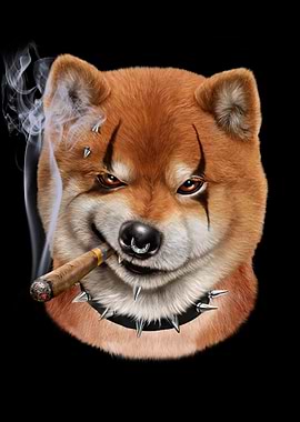Punk Rock Shiba Dog