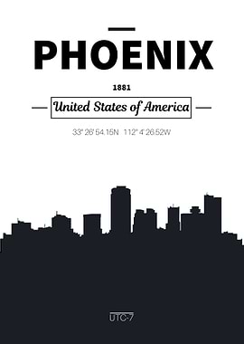 Phoenix Skyline poster