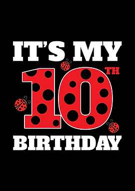 10th Birthday Ladybug