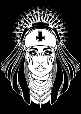 Evil Cross Tattoo Occult