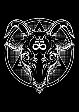 Pentagram Baphomet Satan