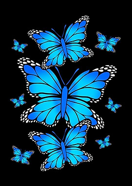 Blue Butterflies