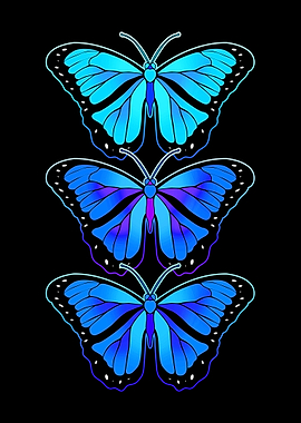 Blue Butterflies