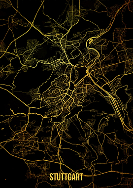Stuttgart gold map
