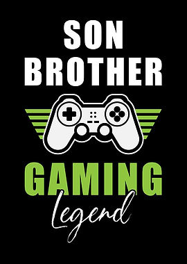 Gaming Gamer Brother Son