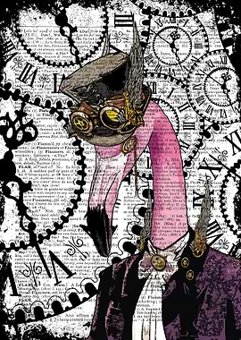 Steampunk Flamingo