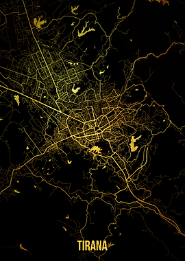Tirana gold map