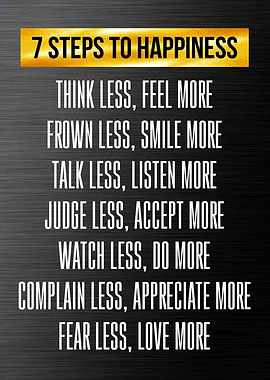 7 step to happiness