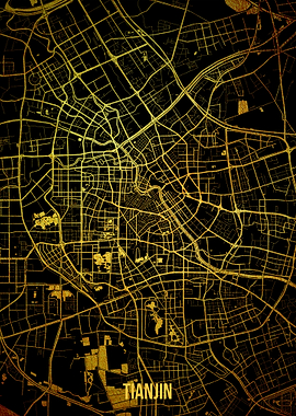 Tianjin gold map