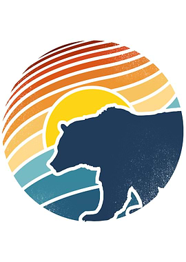 Bear Geometry Sunset