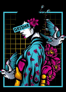 Geisha Japanese Vaporwave
