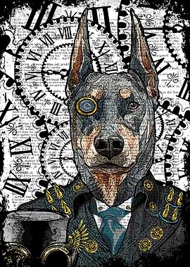 Steampunk Doberman