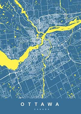 OTTAWA Art Map Canada