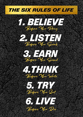 6 rules of life
