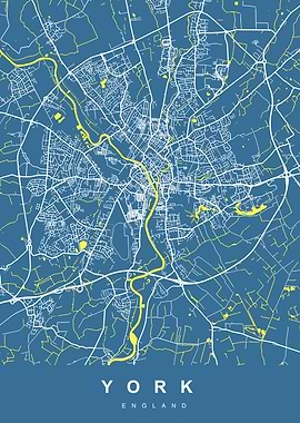 YORK Art Map England UK