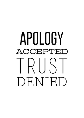Apology and Trust Quote