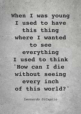 Leo DiCaprio Quote L006