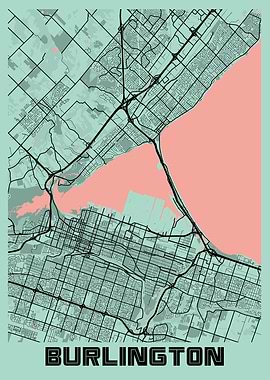 Burlington Peony City Map