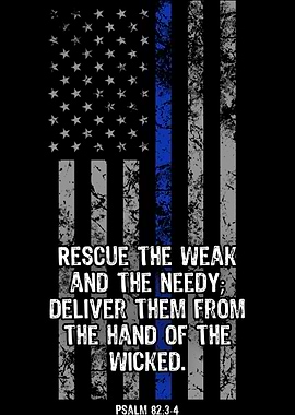 Thin Blue Line US flag