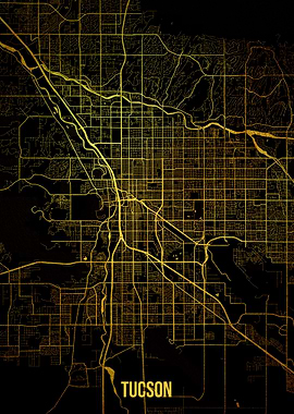 Tucson gold map