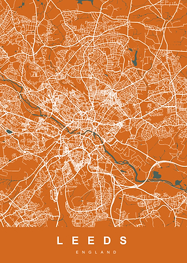 LEEDS Art Map England UK