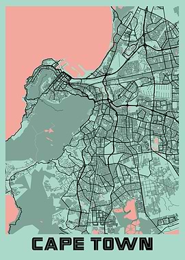 Cape Town Peony City Map
