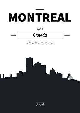 Montreal Canada Skyline