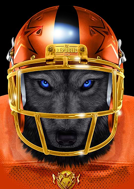 American Football Wolf