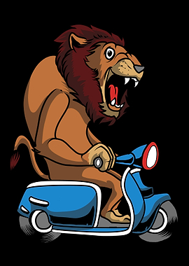 Retro Scooter Bike Vintage