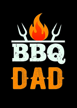 BBQ Dad Grilling Father