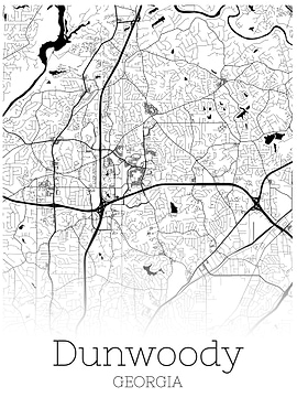 Dunwoody Georgia city map