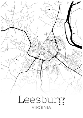 Leesburg Virginia city map