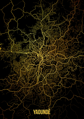 Yaounde gold map