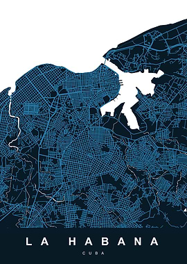 LA HABANA Art Map Cuba