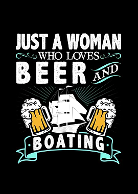 Woman Beer Boating Sailor