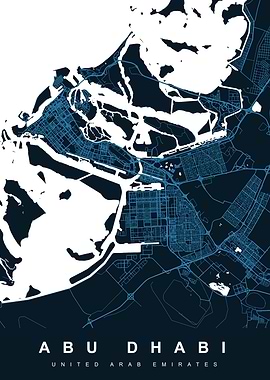 ABU DHABI Art Map UAE