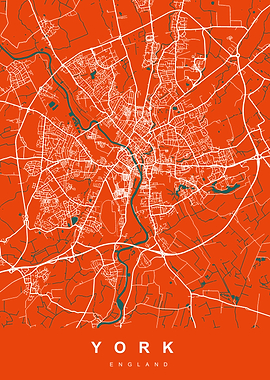 YORK Art Map England UK